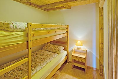 Schlafzimmer mit Stockbett